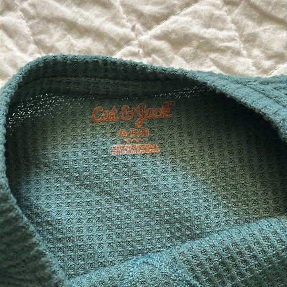 CAT & JACK WAFFLE TWO-PIECE OUTFIT GIRLS (TOP M 7/8) (PANTS 6/6X) - Picture 8 of 9